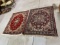 Pair of vintage machine made Persian style rugs