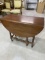 Vintage wooden drop leaf gate leg table
