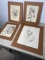 Group of 4 Signed Prints including Jackie Robinson, Africans