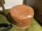 Vintage Embossed Leather Stool - Costa Rica