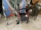 2 Walkers and 2 metal chairs