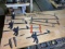 Group lot of assorted metal and plastic clamps
