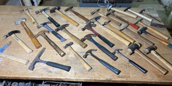 Group lot of assorted hammers