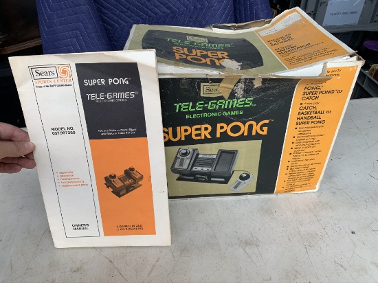 Sears Super Pong Telegames Model # 637.997360 game system