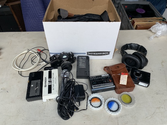 Nikon Camera, Microphone, Original Walkman and more