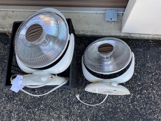 Group of three electric heaters