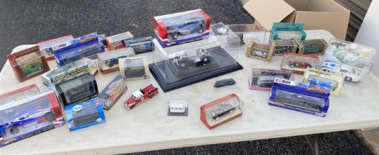 Large lot of model cars, trains, military, racing - Corgi and more