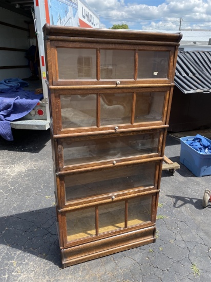 Macy Five Stack Barrister Bookcase w/Rare Divided Sections