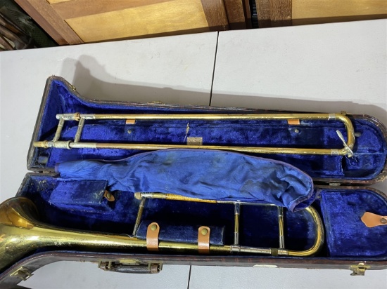 Vintage Bach Trombone in Case with Mouthpiece