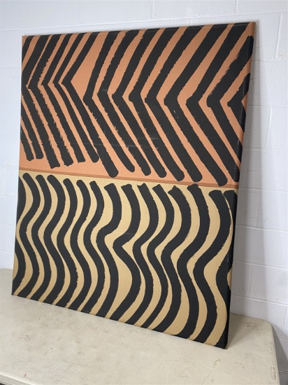 1961 Mid Century 4' x 5' Fabric Art piece  Marimekko Finland