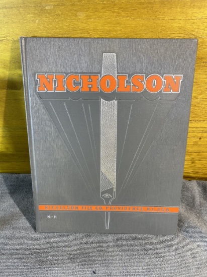 Vintage Nicholson Files Tool Catalog Hardcover