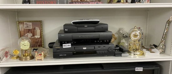 Anniversary Clocks, DVD player etc lot