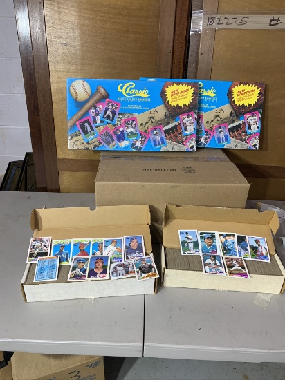 Group of baseball items, Cards 1989, and Board Games