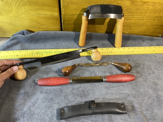 Group of newer, high end draw shave tools