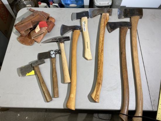 Group Lot of Better Axes, Hatchets, Pick etc