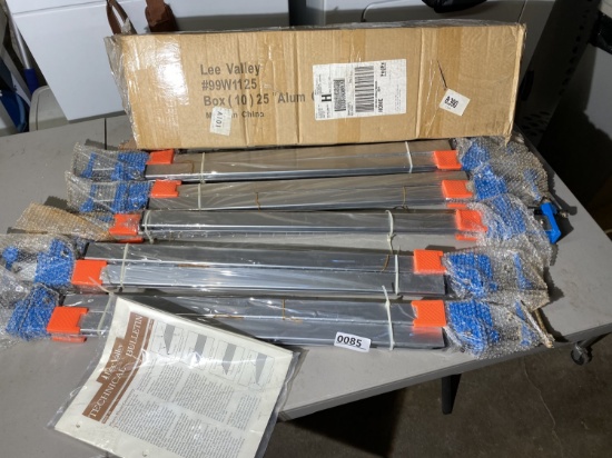 Box of 10 Lee Valley 25" aluminum clamps