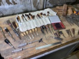 Large lot of assorted Chisels, files etc