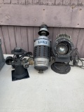Victor Portable Stereopticon, Bantam Super Spot Stage Light, Bausch & Lomb Optical Editor