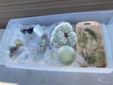 Group lot of ceramics including German Halloween toothpick holders