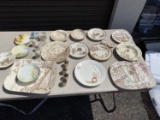 Group lot of assorted decorated 19th c. ironstone dishes