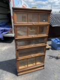 Macy Five Stack Barrister Bookcase w/Rare Divided Sections