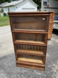 Nice Globe Wernicke Barrister Bookcase with Rare leaded glass