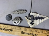 Group lot of Nazi Badges, Luftwaffe patch