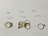 Group lot of scrap gold - 10k, 14k and 18k