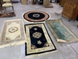 Group lot of Vintage Chinese rugs