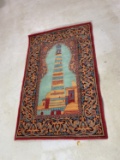 Vintage hand woven Persian Rug or Carpet - Minaret