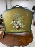 Vintage hand painted low screen