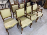8 Vintage upholstered chairs