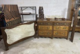Unusual large dresser with mirror.