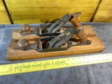 2 Antique Wooden Block Planes Stanley No. 28