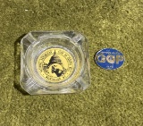 Republican Club Ashtray PLUS GOP in 72 Convention Pin