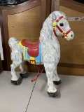 Antique Mobo Metal Riding Horse Toy