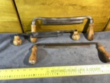 Group of 3 Larger Sized Antique Draw Shaves