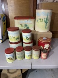 1957 10pc Dayton Spice Mills Co Tins