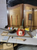 Texaco Fire Chief Helmet, Vintage Push Toys, and more