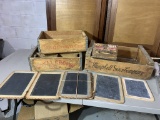 Assortment of Wooden Crates