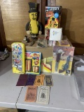 Vintage Toys Including Mr, Peanut, Lone Ranger knife and Gun and More