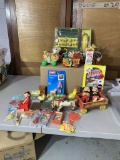 Vintage Toys, Mickey and Minnie Mouse Toys, Pull Toys, and Corn Set and More