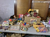 Vintage Football Items, Morris Brown Baseball Photo, and Vintage Toys