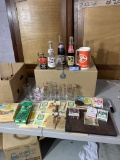 Clay Marbles, Texaco Oiler, Green Stamps Vintage Bottles and More