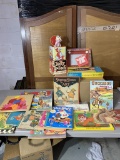 Vintage Games, Toys, Coloring Books, Jack in the Box Toy