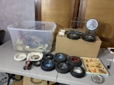 8 Vintage Advertising Tire Ashtrays Goodyear and Firestone, Paperweight, and Chatillon and Sons Scal