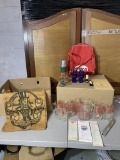 Vintage Glassware, Mr Peanut items, TWA bag and More