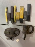 2 Vintage Locks and Straight Razors