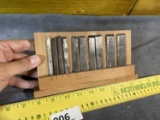 Case of Antique Plane Cutters or Blades