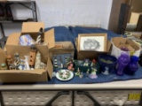 Household Items - Light houses, frames, Avon bird bells, vases and more